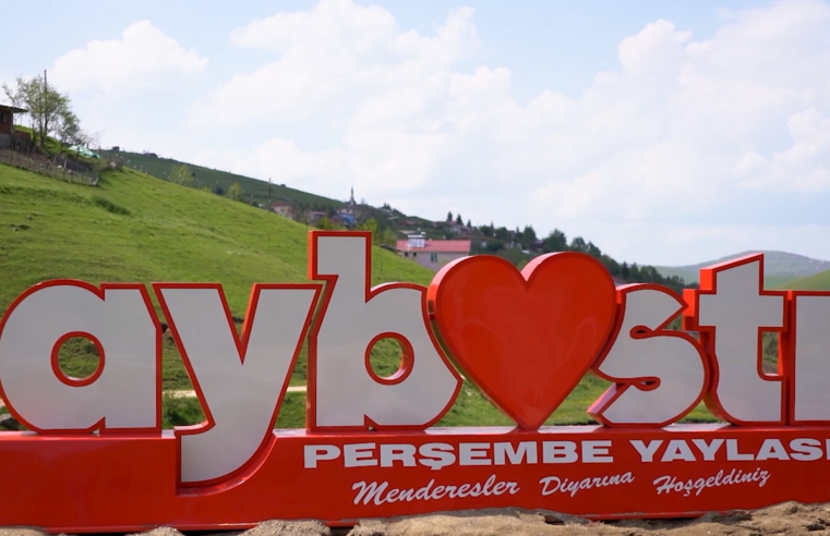 Aybastı Perşembe Yaylası Çıkışına Kutu Harf Tabela Yapımı