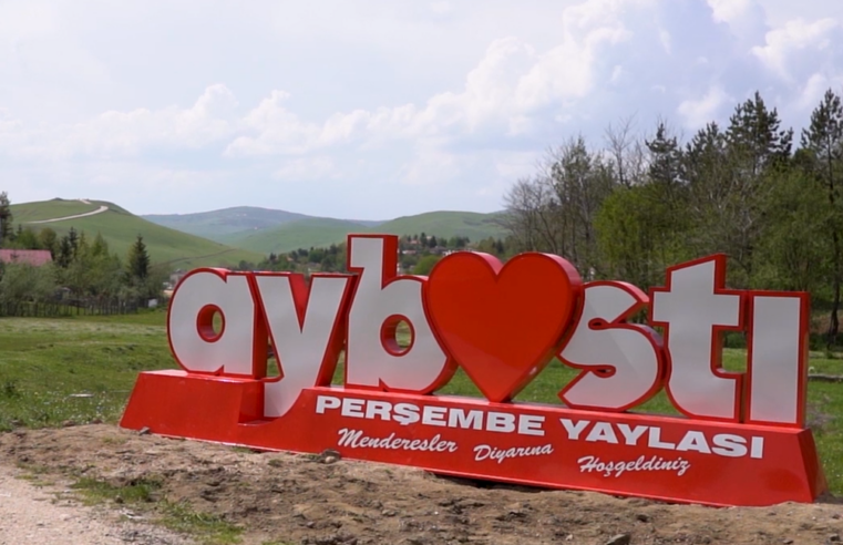 Aybastı Perşembe Yaylası Girişine Kutu Harf Tabela Yapımı