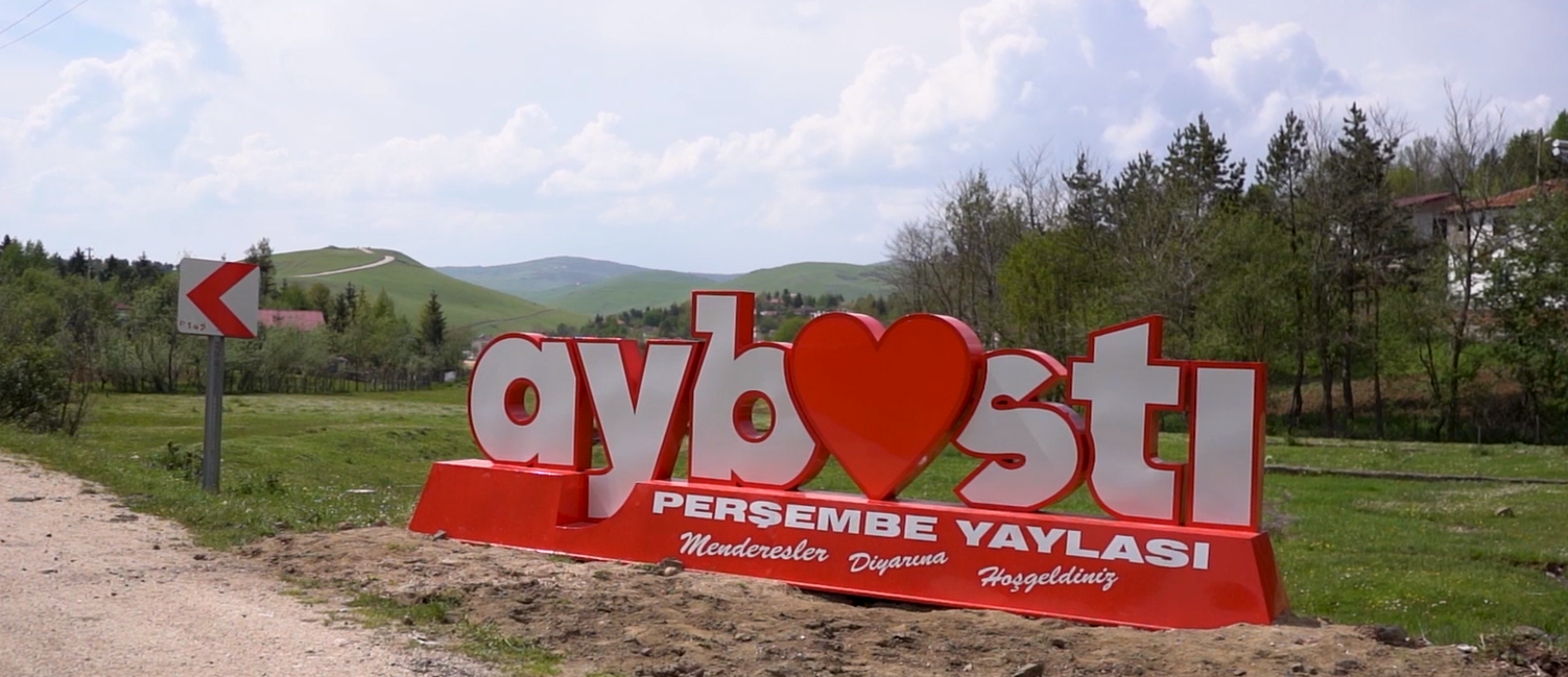Aybastı Perşembe Yaylası Girişine Kutu Harf Tabela Yapımı
